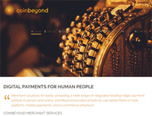 Tablet Screenshot of coinbeyond.com